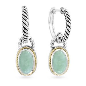 Effy Jade Oval Dangle Earrings
